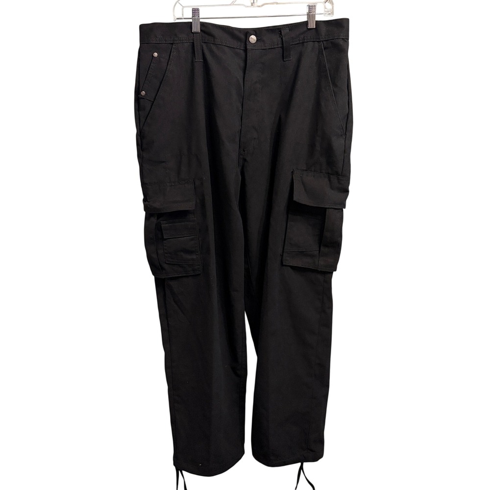 Regal Wear Cargo Pants Mens 40 Black Streetwear Tactical Utility Straight Leg